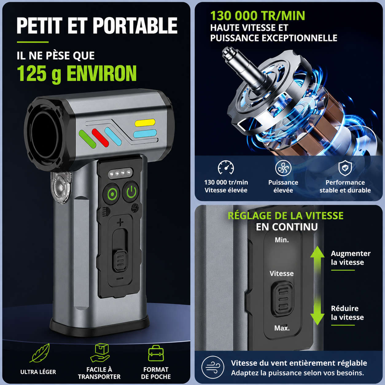 Aspirateur-Souffleur turbo Air Max 2.0