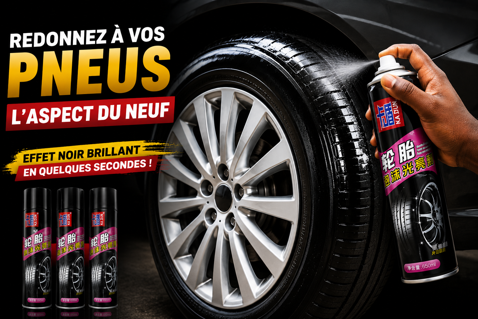 MOUSSE RÉNOVATRICE DES PNEUS