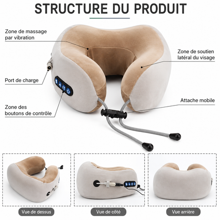 Oreiller de massage cervicale