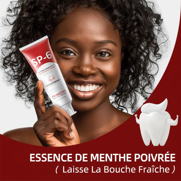 SP6, des dents plus blanches, une haleine fraîche et un beau sourire dès le premier jour
