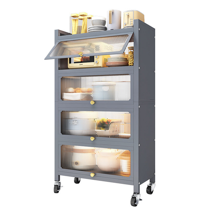 Armoire métallique de Rangement Anti-Poussière à Roulettes