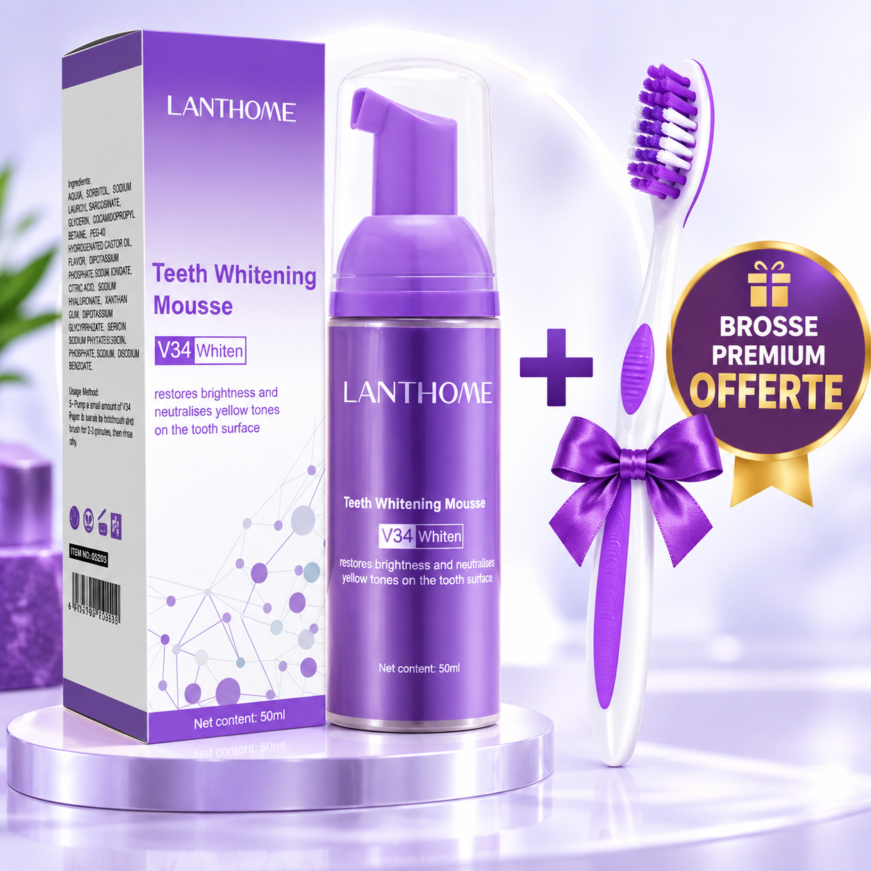 Pack V34 pour blanchiment et soin dentaire